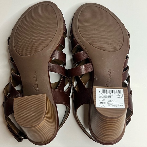 CLARKS, Ralene, Artisan, Women’s, Lusters Open Toe, Back Strap, Size 8M - Picture 14 of 16